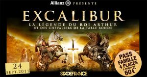 Affiche du spectacle Excalibur